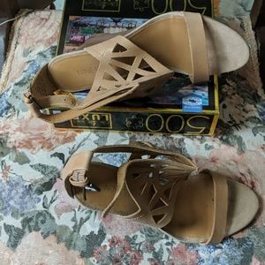 Nine West Leather Wedge sandals